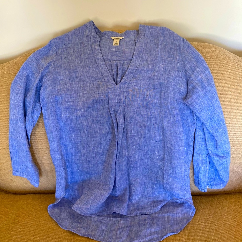 LLBean NWOT linen tunic